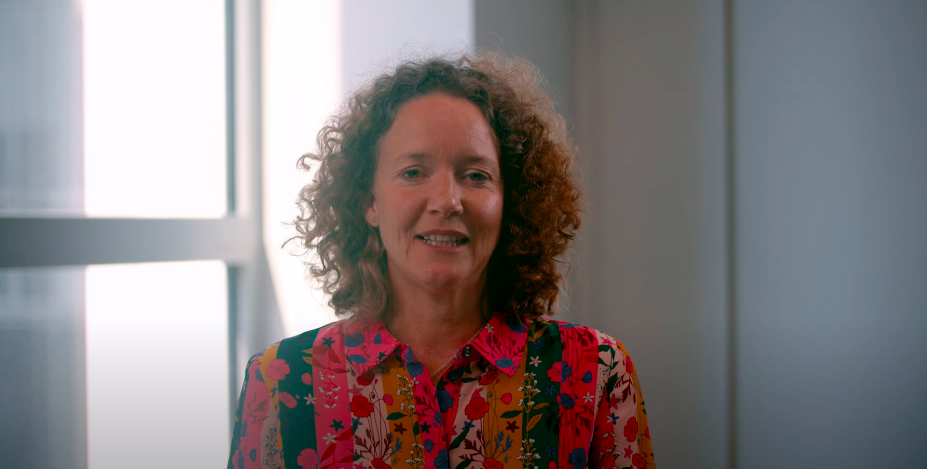 Iona Bell talking in wellbeing video